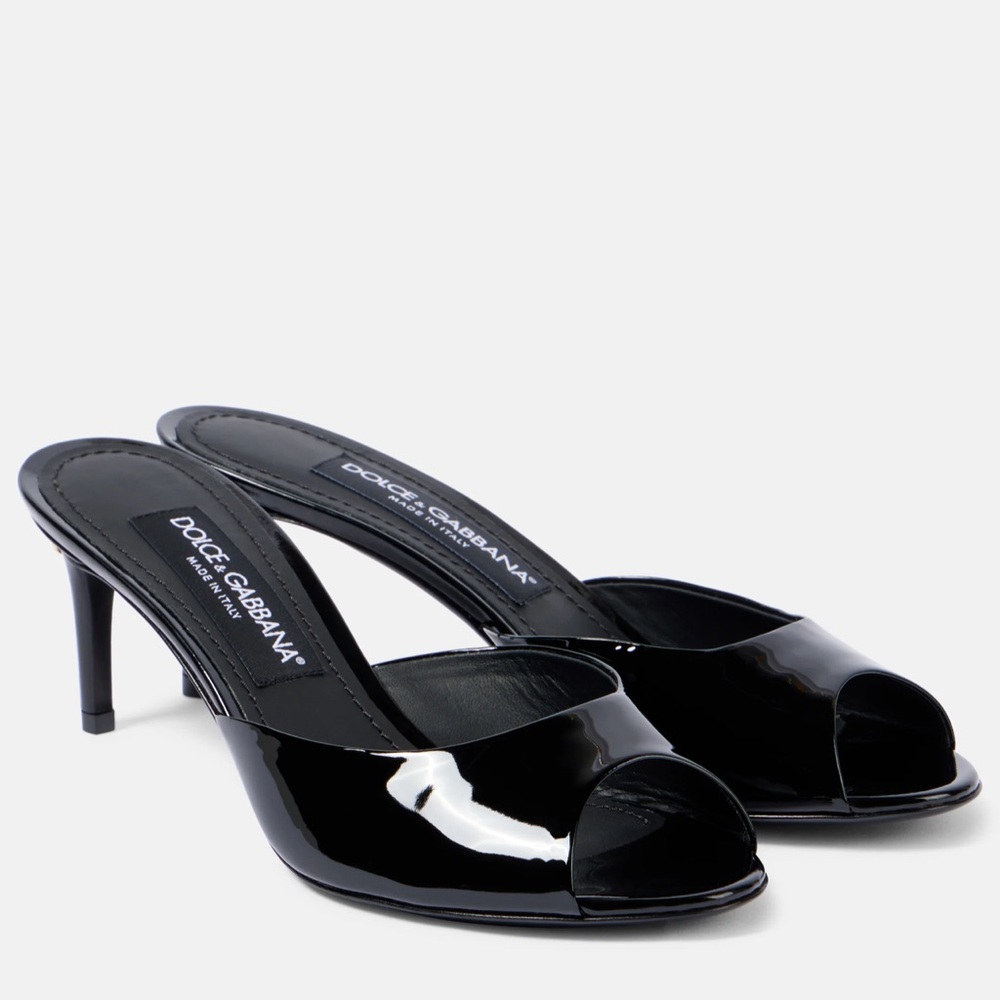 Dolce & Gabbana Black Patent Leather Heels
